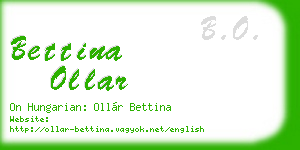 bettina ollar business card